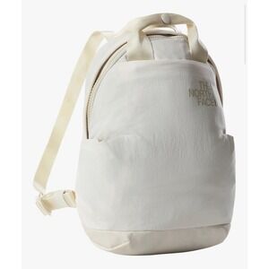 THE NORTH FACE Never Stop Mini Backpack Ivory Water Resistant Unisex Yogo Purse